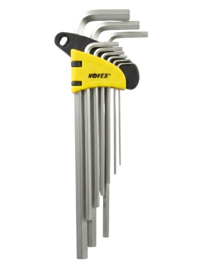 NOVEX NHT-HKS-9 HEX KEY SET (9 PCs) – NOVEX | Precision Screwdriver Set P+S | Micro plated Technology for Durability - Image 1